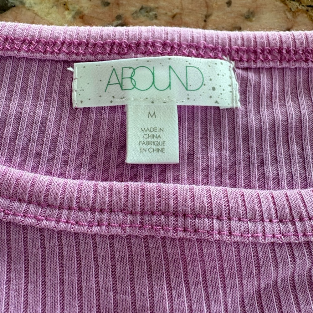 Abound Lilac Ribbed Tank Top - Picture 2 of 6